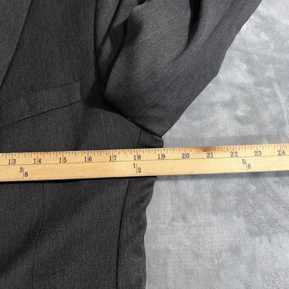 Banana Republic Suit Jacket Mens 38S Short Gray Blazer Wool Tailored Lanificio